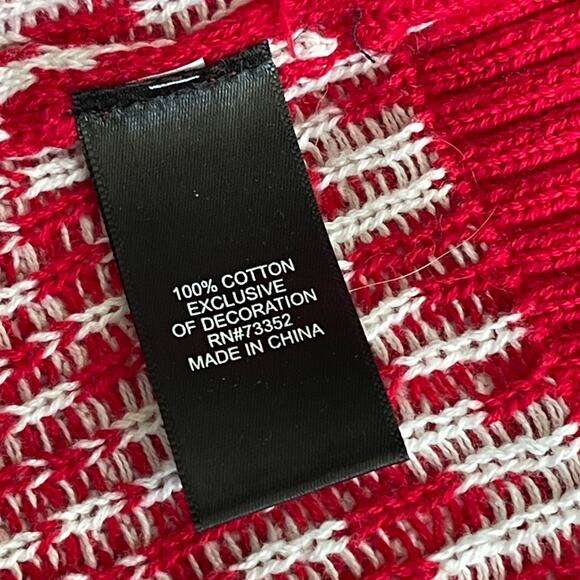 Blizzard Bay FA LA LA LLAMA with 3D Scarf Ugly  Christmas Sweater Size XL - Picture 5 of 5